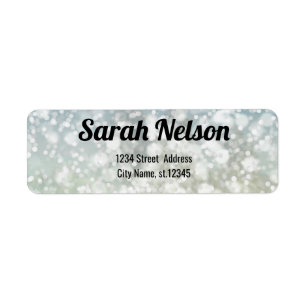 Amazing, Cool, Sparkly Siler Return Address Label