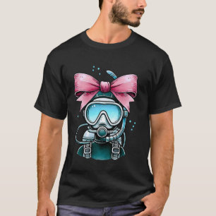 Amazing Coquette Bow Scuba Diving Mum Diver Snorke T-Shirt