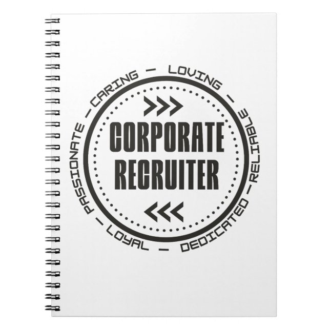 Amazing Corporate Recruiter Notebook (Front)