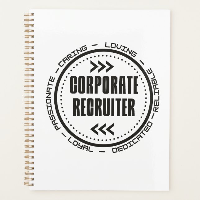 Amazing Corporate Recruiter Planner (Front)