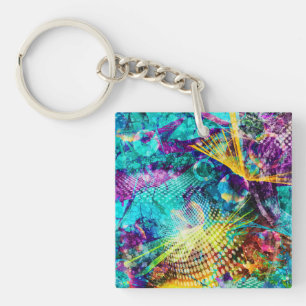 Amazing Cosmic Flares Key Ring