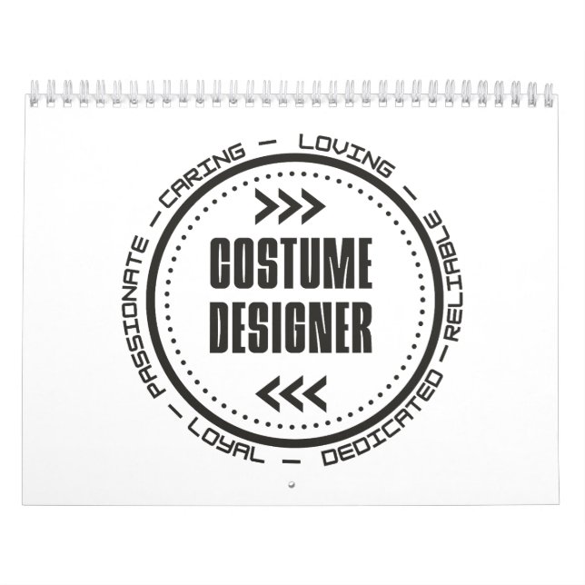 Amazing Costume Designer Calendar (Cover)