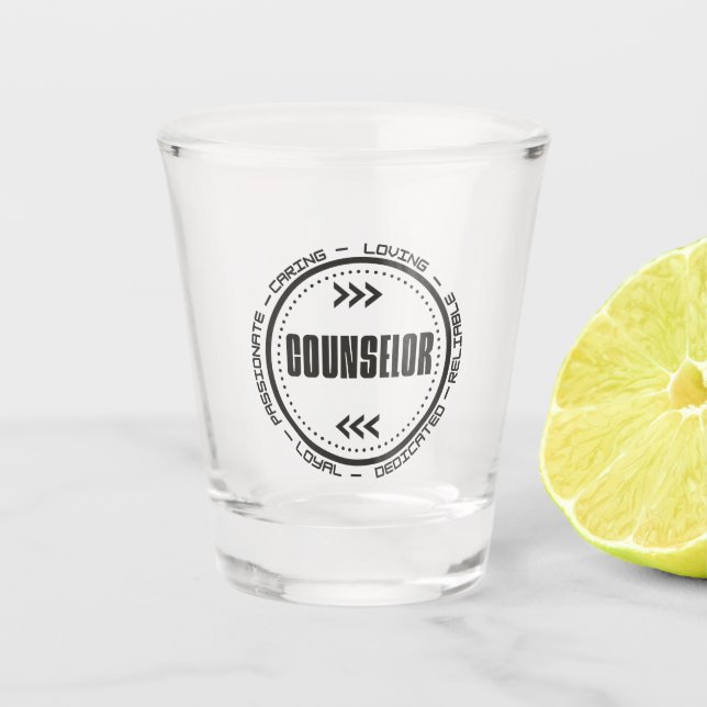 Amazing Counsellor Shot Glass (Front)