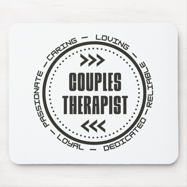 Amazing Couples Therapist Mouse Pad (Front)
