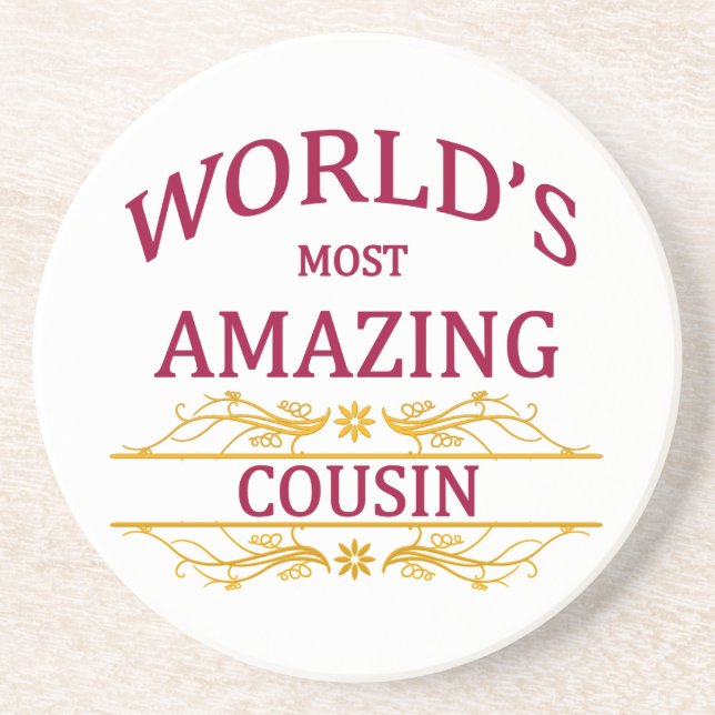 Amazing Cousin Coaster (Front)