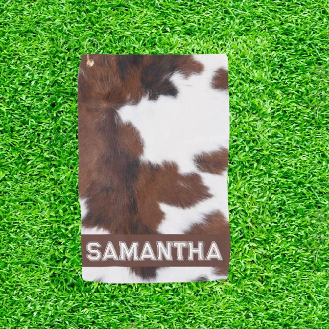  Amazing Cow Print Golf Balls Golf Towel (Tee Off in Style: Cowhide Chic!)