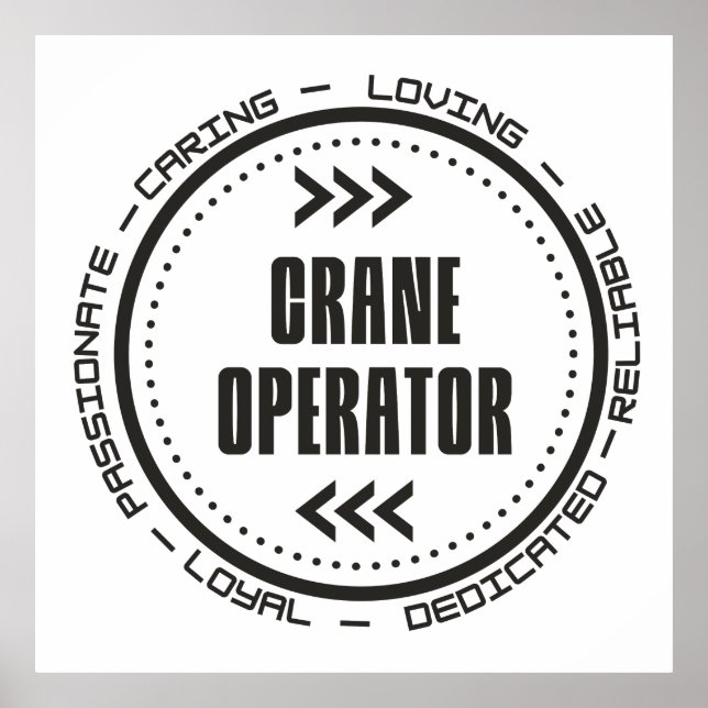 Amazing Crane Operator Poster (Front)