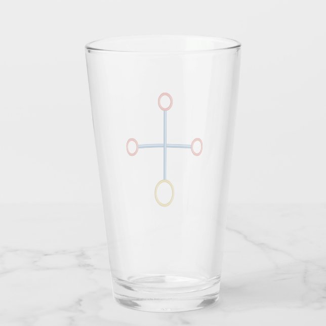 amazing CROSS as drinking glass (Back)