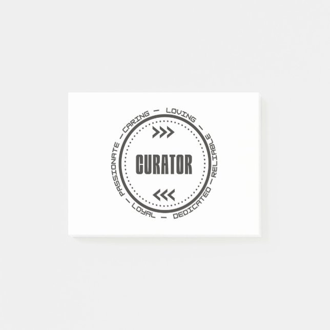 Amazing Curator Post-it Notes (Front)