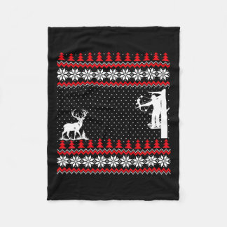 Amazing Cute Funny Duck Hunter Deer Hunting Ugly C Fleece Blanket
