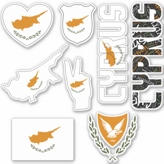 Amazing Cyprus Shapes National Symbols (Front)