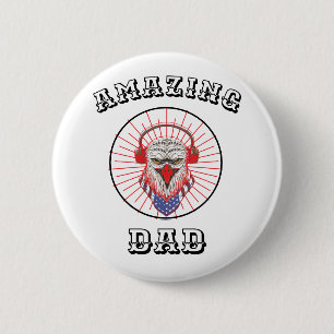 Amazing Dad 6 Cm Round Badge