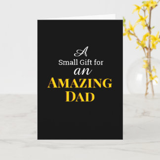 Amazing Dad Happy Father's Day Card