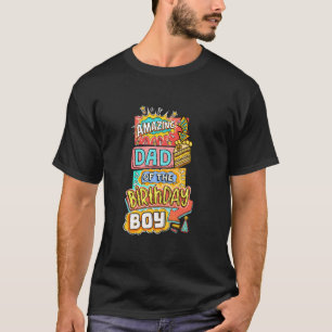 Amazing Dad Of The Birthday Boy Superhero Comic Pa T-Shirt