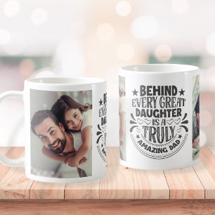 Amazing Dad Personalised Photo Collage Coffee Mug
