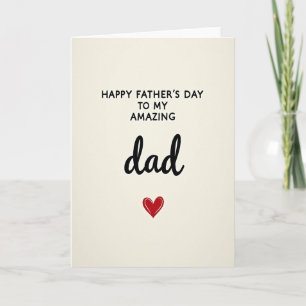 Amazing Dad Simple Love Card