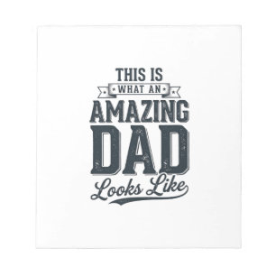 Amazing Dad Vintage Typography Shirt Design_1 Notepad