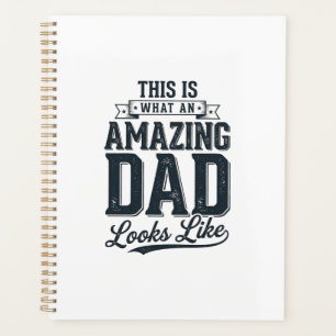 Amazing Dad Vintage Typography Shirt Design_1 Planner
