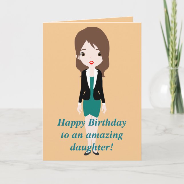 AMAZING DAUGHTER BIRTHDAY CARD (Front)