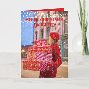 AMAZING DAUGHTER CHRISTMAS CARD