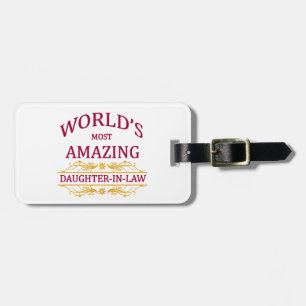Amazing Daughter-In-Law Luggage Tag