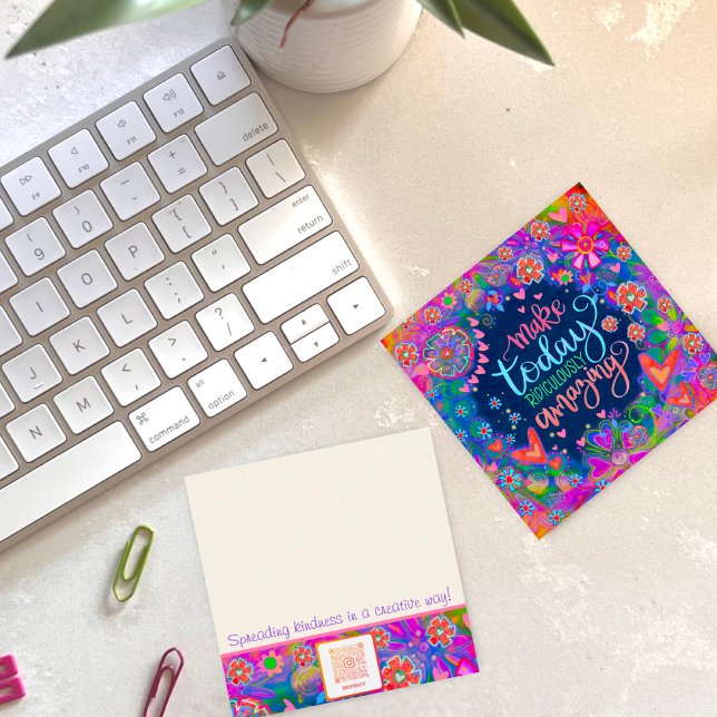 Amazing Day Quote Fun Heart Kindness Card (Creator Uploaded)