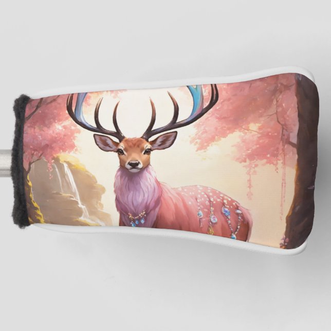 Amazing Deer: Nature's Majestic Beauty" Golf Head Cover (Front)