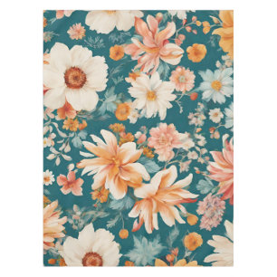 Amazing Delicate Flowers Tablecloth