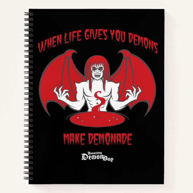 Amazing Demon Boy Demonade Notebook (Front)