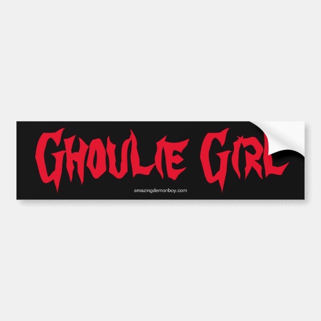 Amazing Demon Boy Ghoulie Girl Bumper Sticker (Front)