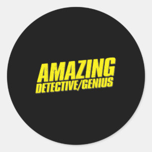 Amazing Detectivegenius Halloween Heist Winner Fan Classic Round Sticker