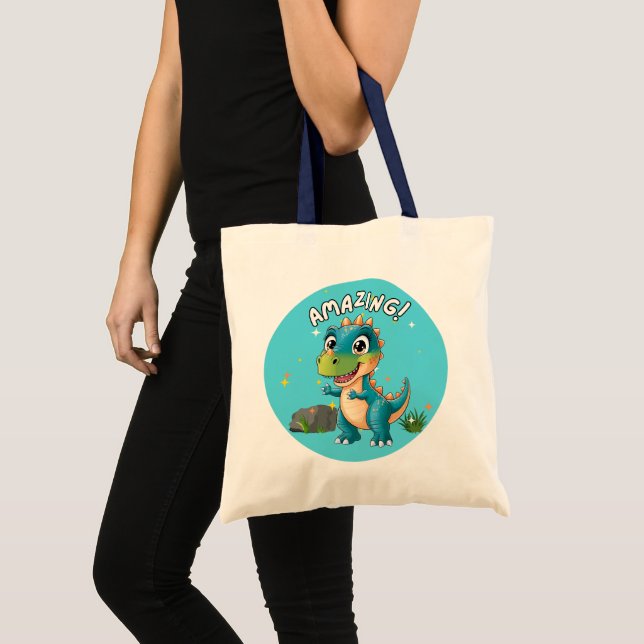 Amazing!, Dinosaur  Tote Bag (Front (Product))