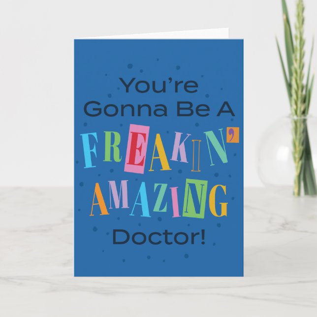 Amazing Doctor Graduation Card (Front)