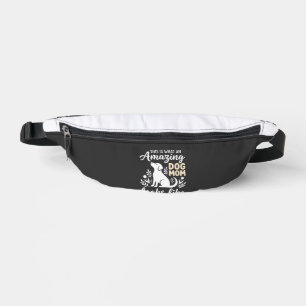 Amazing Dog Mum Floral Dog Lover Bum Bags