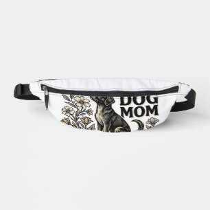 Amazing Dog Mum Vintage Floral Dog Lover Design_1 Bum Bags