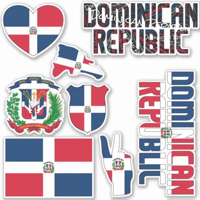 Amazing Dominican Republic Shapes National Symbols (Front)