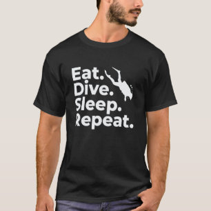 Amazing Eat Dive Sleep Repeat Funny Scuba Diving Q T-Shirt
