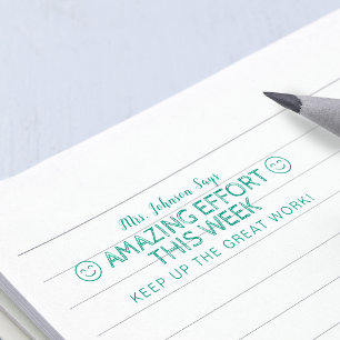 Amazing Effort Personalised Teachers Self-inking Stamp