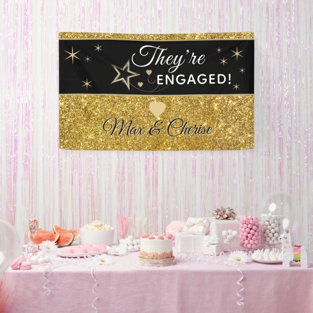 Amazing Engagement Party personalised Banner (Party)