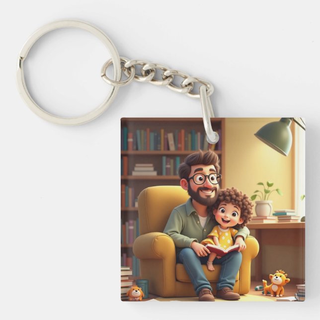 Amazing father day key ring (Front)