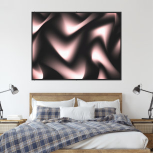 Amazing Fine Art Black and Crimson Tint Canvas Print