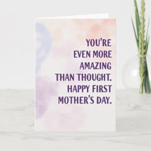 Amazing First Mothers Day Art Card