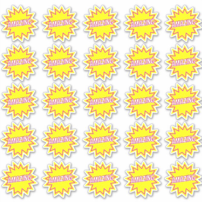 Amazing Fun Cute Teacher Reward Comment Stickers (Front)
