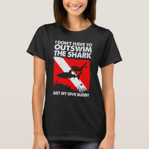 Amazing Funny Scuba Diving For Men Women Shark Div T-Shirt