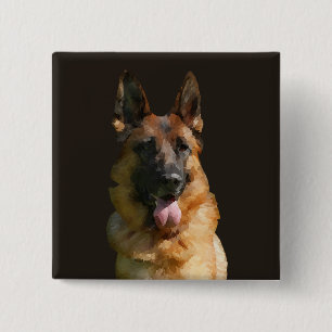 Amazing German Shepherd Pin Button