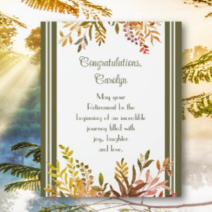 Amazing gift! Custom Retirement Easel Plaque