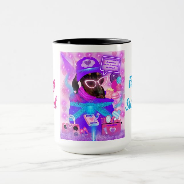 Amazing Girlfriend Black Coffee Mug (Center)