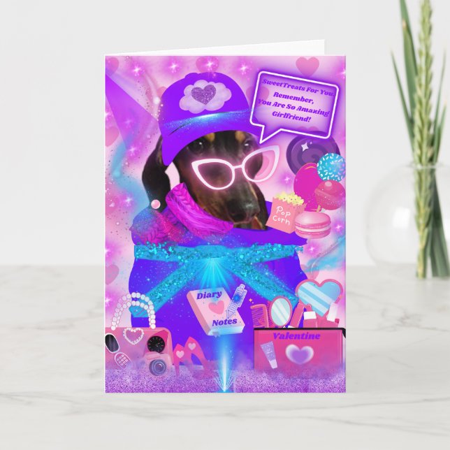 Amazing Girlfriend Greeting Card (Front)