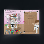 Amazing Girls Karate Secret Message Happy Birthday Card<br><div class="desc">You'll receive a high five from your martial artist when she receives this card for her birthday this year! Add her name and age and she will be amazed to see them in print on almost every fold of this card. It is designed from cover to cover and is full...</div>