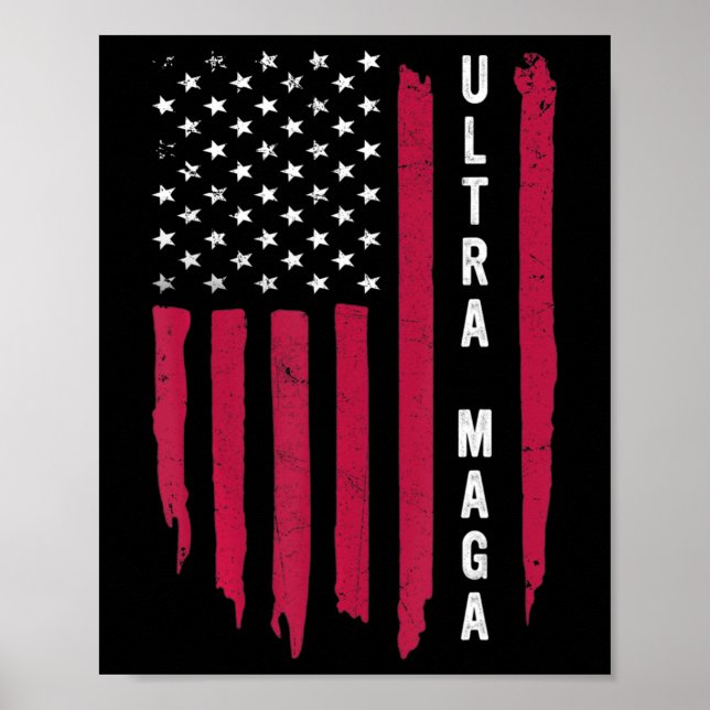Amazing Going Out Made In USA Black American Flag  Poster (Front)